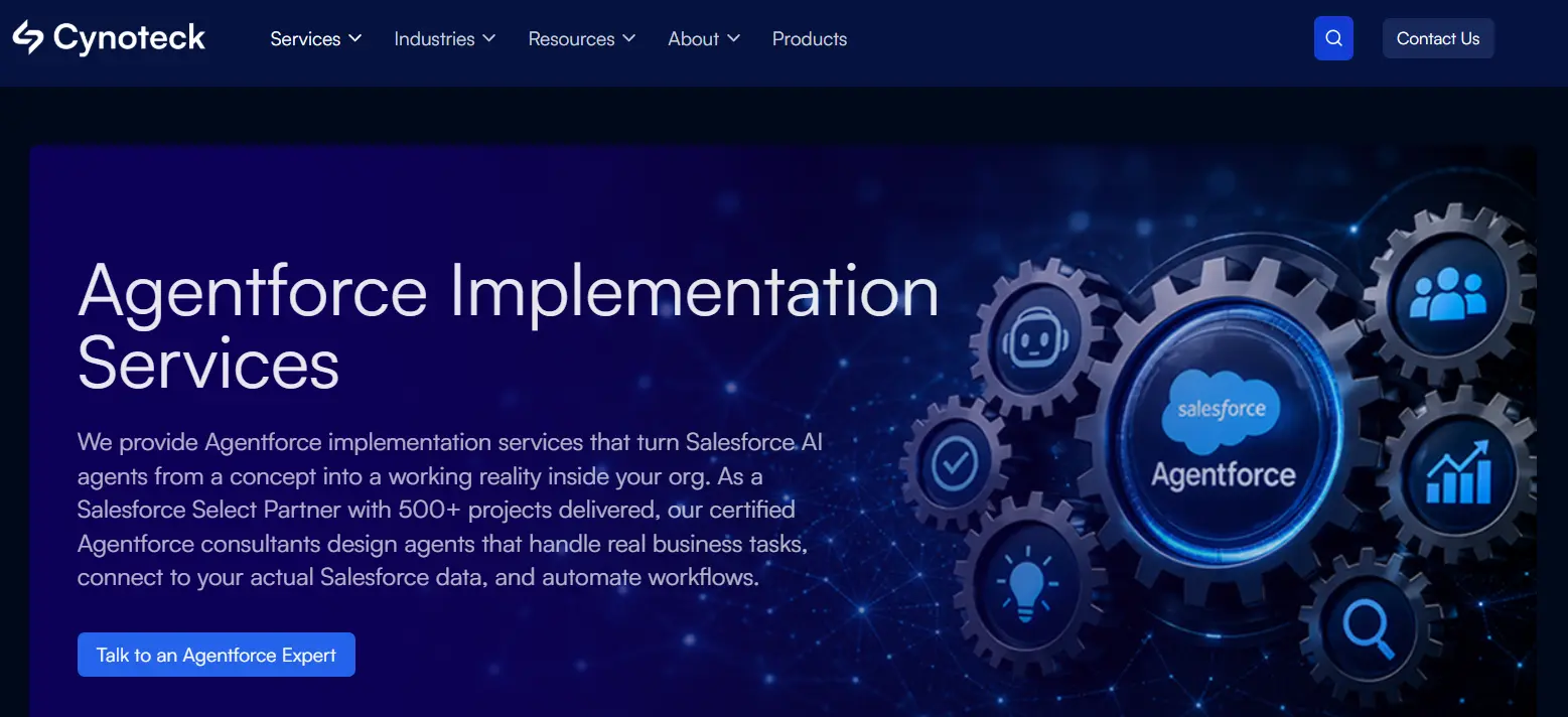 Agentforce implementation partner for Salesforce AI agents